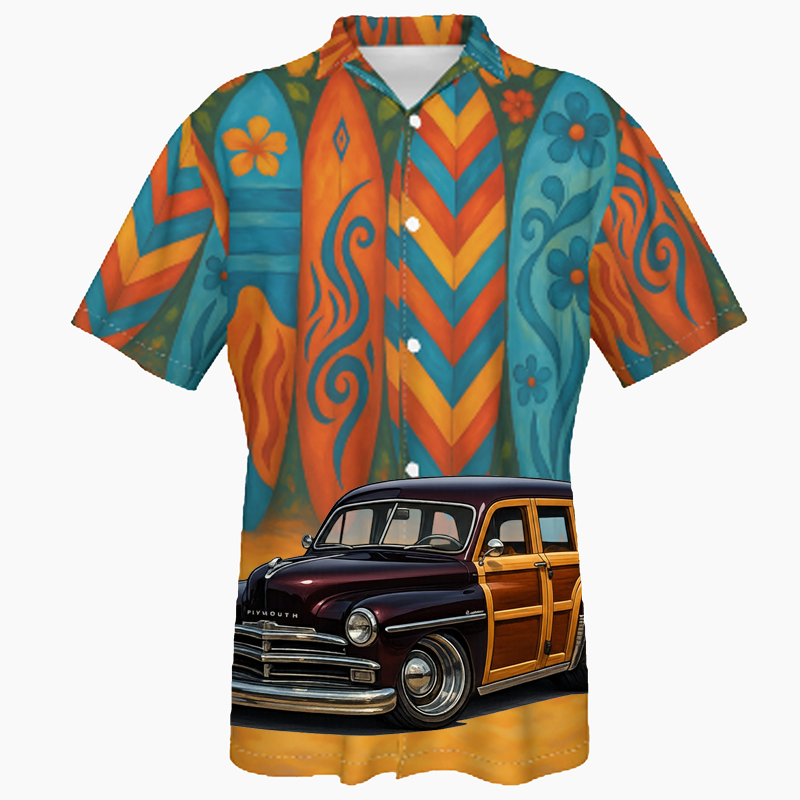 GRMPSUV (CA) Hawaiian Shirt - Surfboard