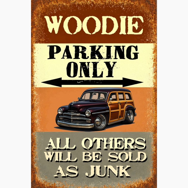 GRMPSUV (CA) Sign - Woodie Parking Only II
