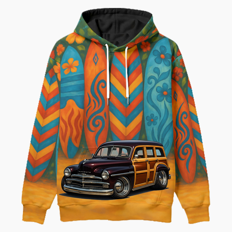 GRMPSUV (CA) Woodie Hoodie - Surfboard