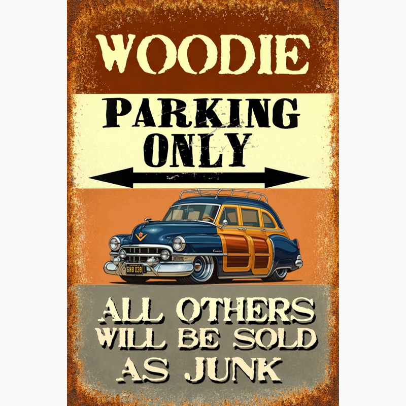 GWB038 (CA) Sign - Woodie Parking Only II