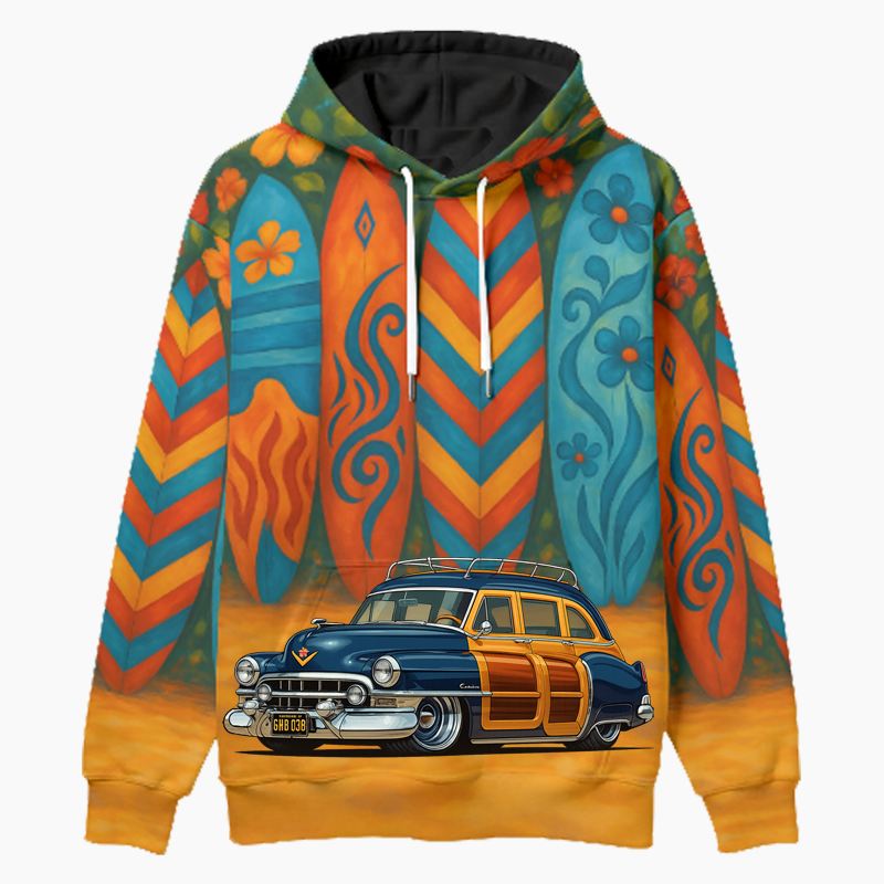 GWB038 (CA) Woodie Hoodie - Surfboard