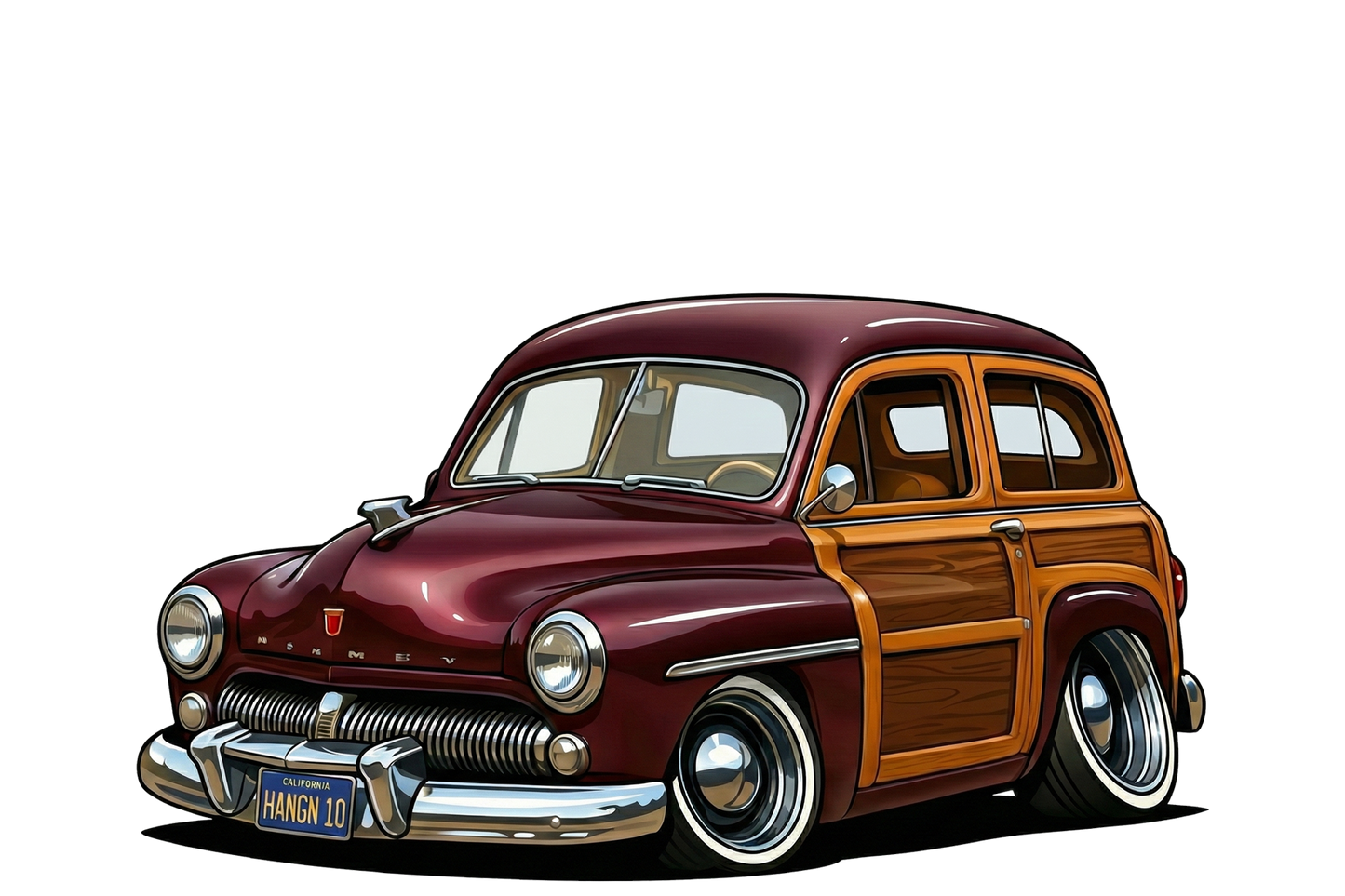 HANGN10 (CA) Sign - Woodie Parking Only