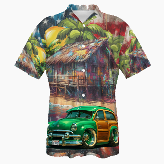 HBWOODY (CA) Hawaiian Shirt - Patriotic