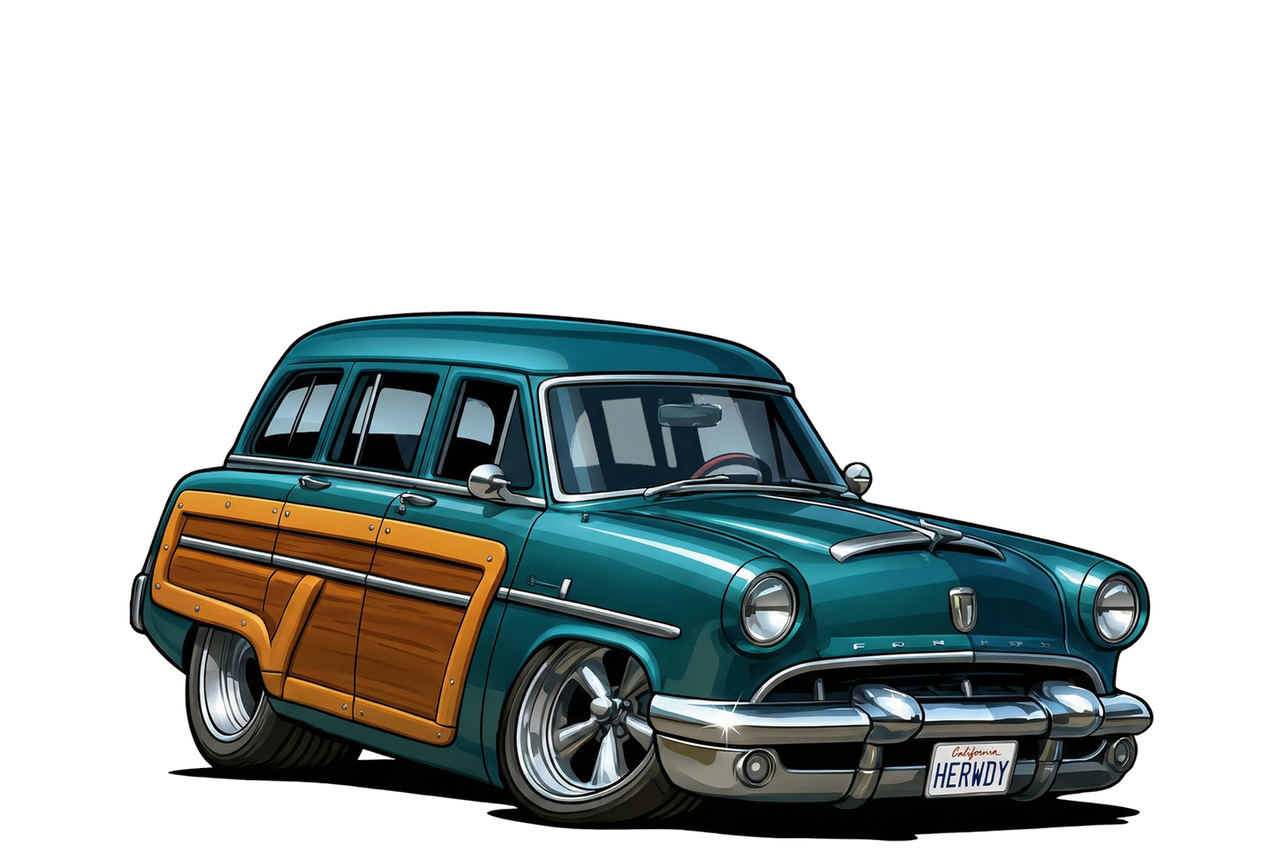HERWDY (CA) T-Shirt - Tropical Woodie