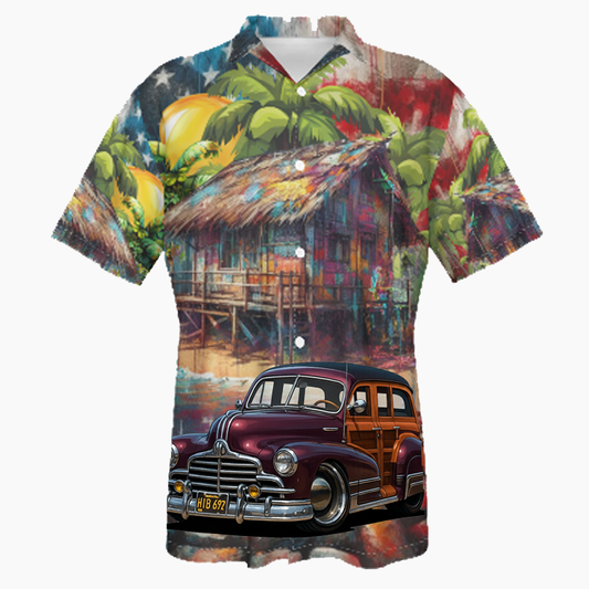 HIB692 (CA) Hawaiian Shirt - Patriotic