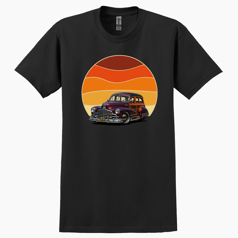 HIB692 (CA) T-Shirt - Woodie Sunrise