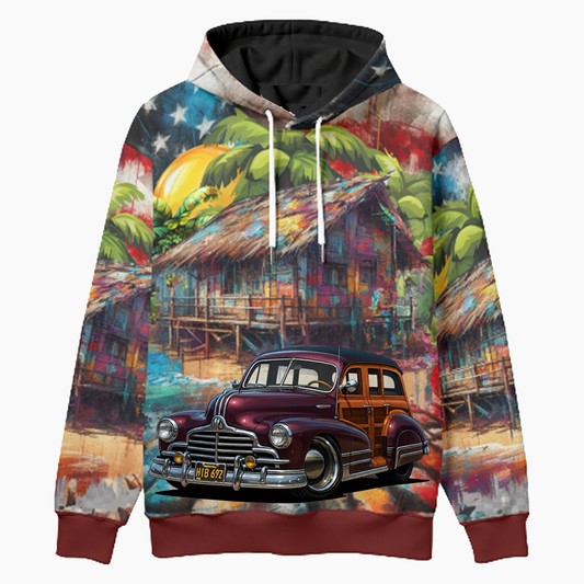 HIB692 (CA) Woodie Hoodie - Patriotic