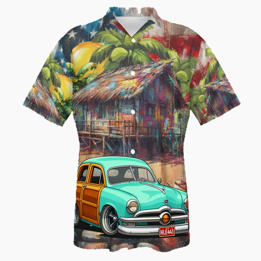 HLE441 (CU) Hawaiian Shirt - Patriotic