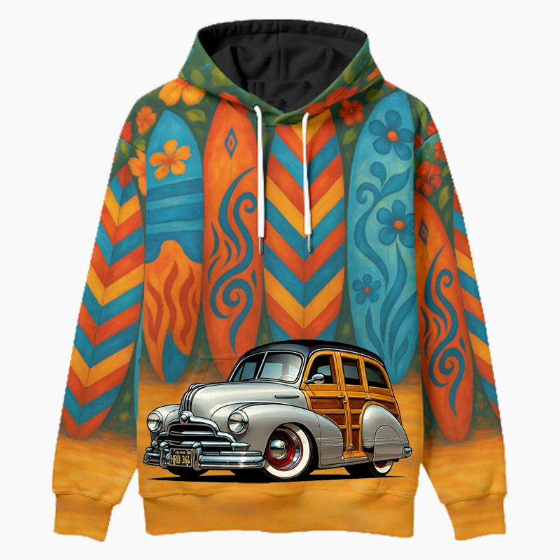 HRD364 (CA) Woodie Hoodie - Surfboard