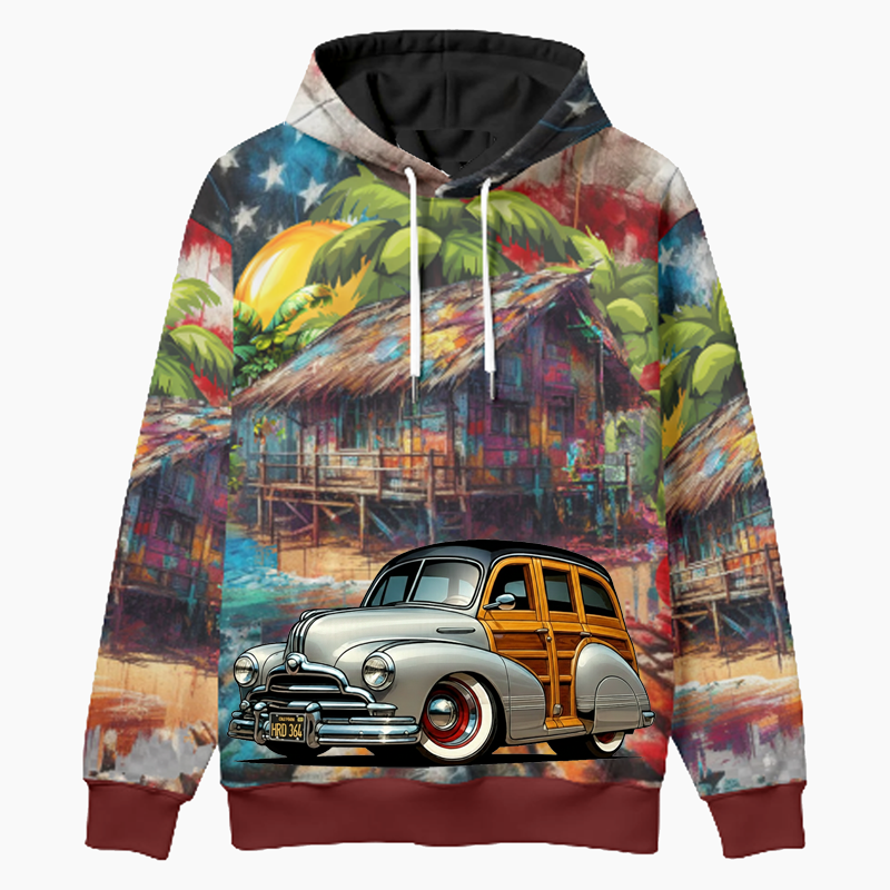 HRD364 (CA) Woodie Hoodie - Patriotic