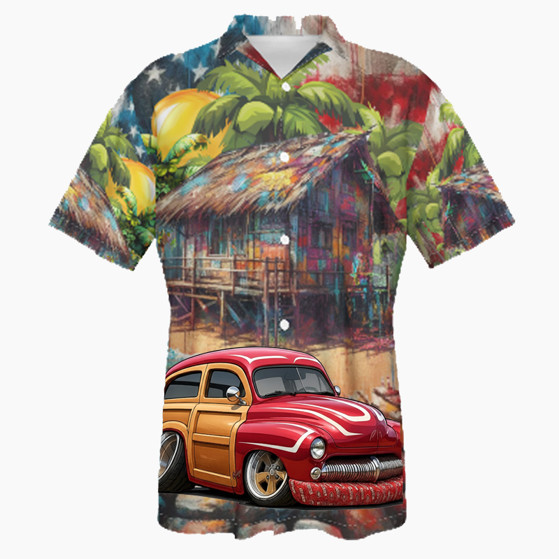 HTRDWDY (CA) Hawaiian Shirt - Patriotic