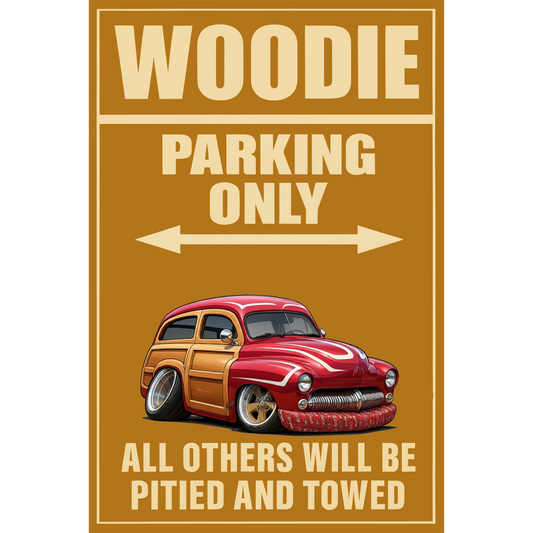 HTRDWDY (CA) Sign - Woodie Parking Only