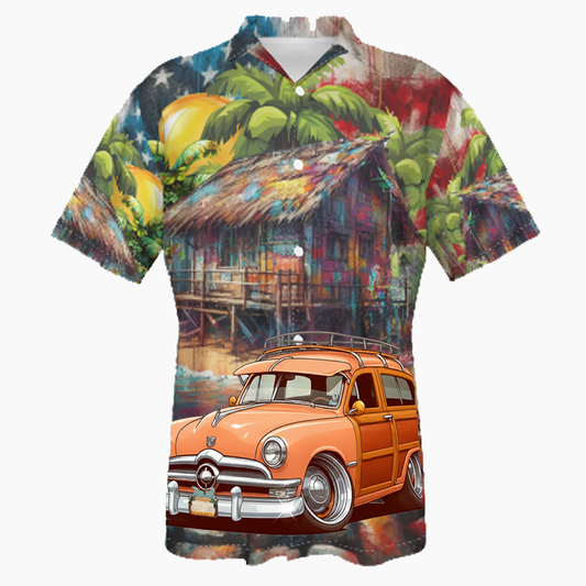 HV1950 (CA) Hawaiian Shirt - Patriotic