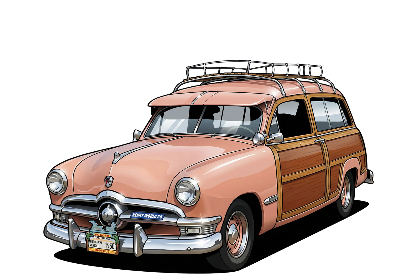 HV1950 (CA) Sign - Woodie Parking Only