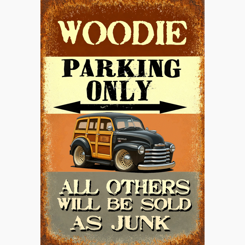 HV297T (CA) Sign - Woodie Parking Only II
