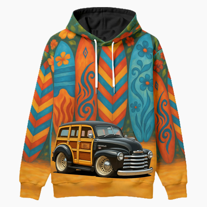 HV297T (CA) Woodie Hoodie - Surfboard