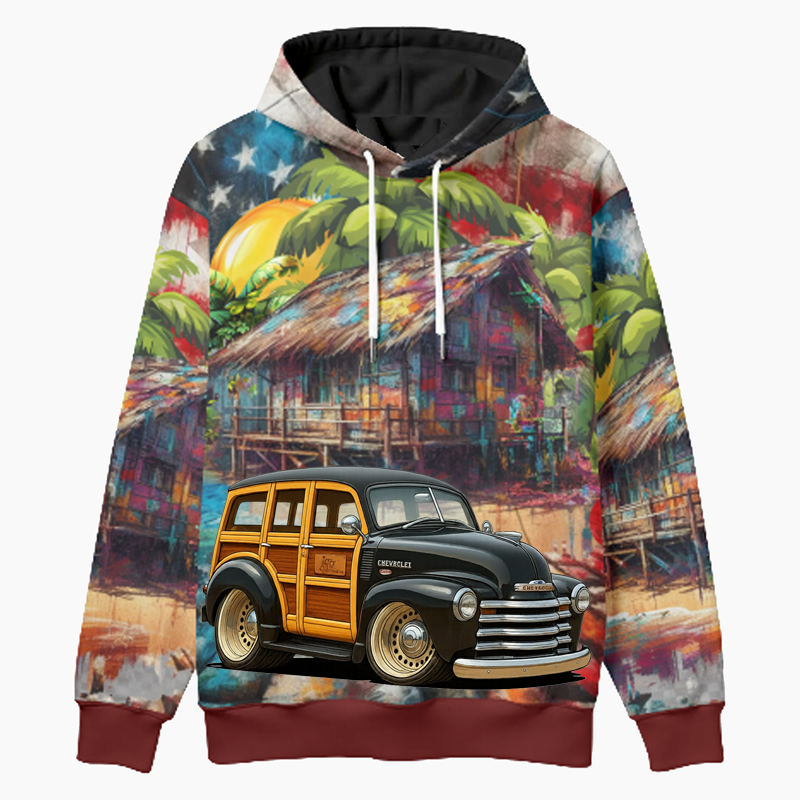 HV297T (CA) Woodie Hoodie - Patriotic