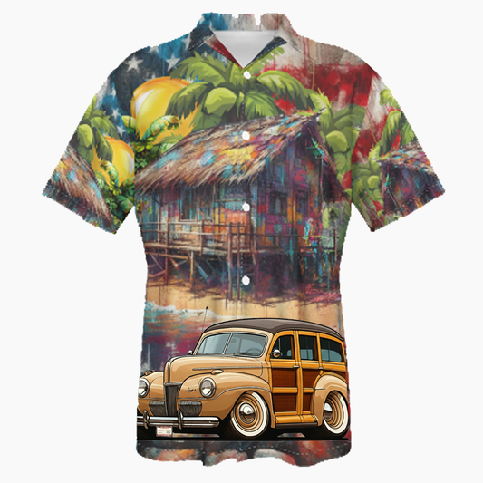 HV3062 (CA) Hawaiian Shirt - Patriotic
