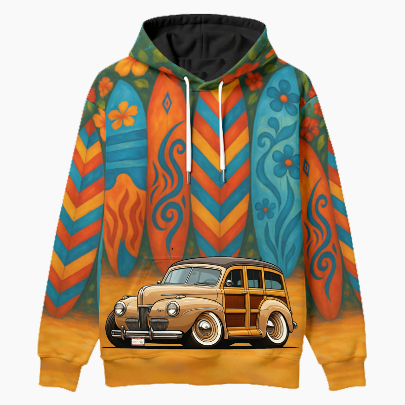 HV3062 (CA) Woodie Hoodie - Surfboard
