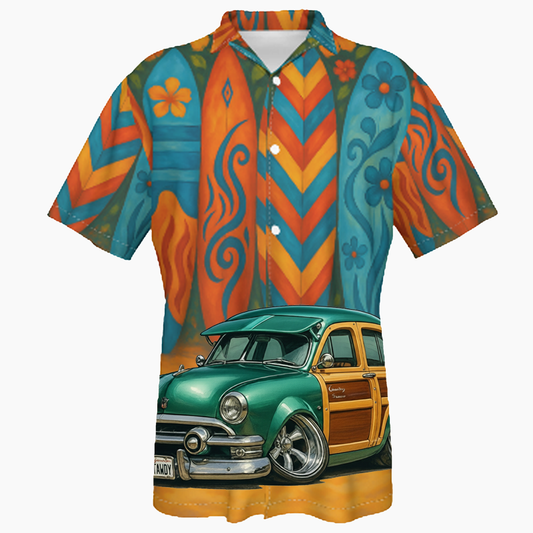 IGTAWDY (CA) Hawaiian Shirt - Surfboard