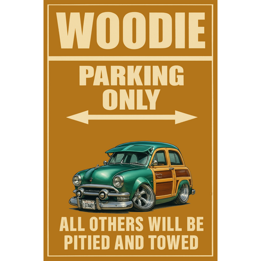 IGTAWDY (CA) Sign - Woodie Parking Only