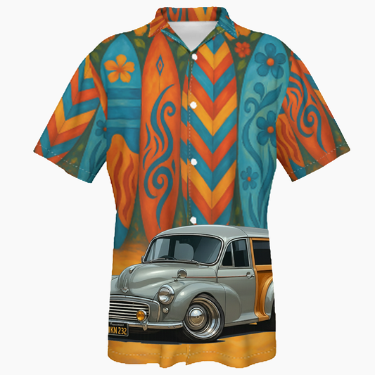 IKN232 (CA) Hawaiian Shirt - Surfboard
