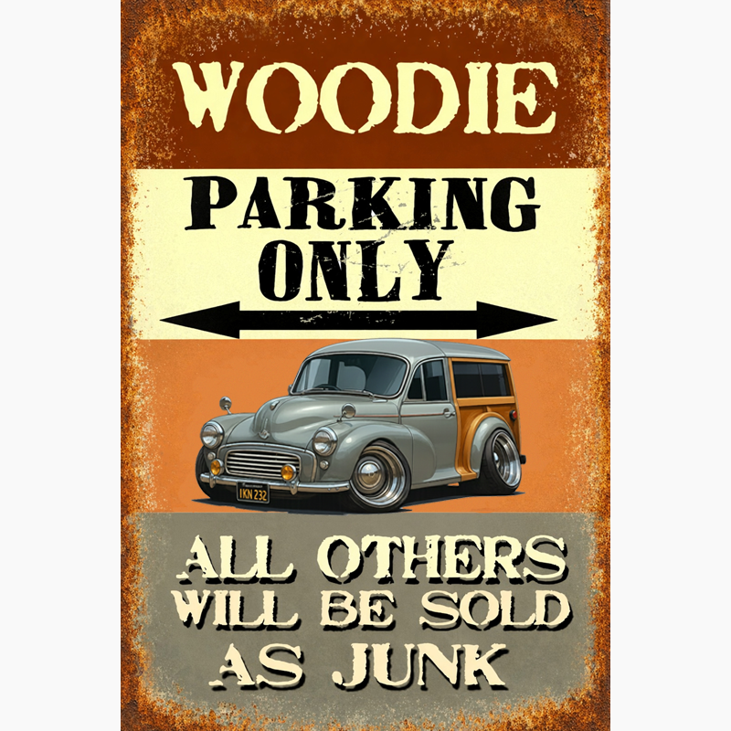 IKN232 (CA) Sign - Woodie Parking Only II