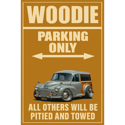 IKN232 (CA) Sign - Woodie Parking Only
