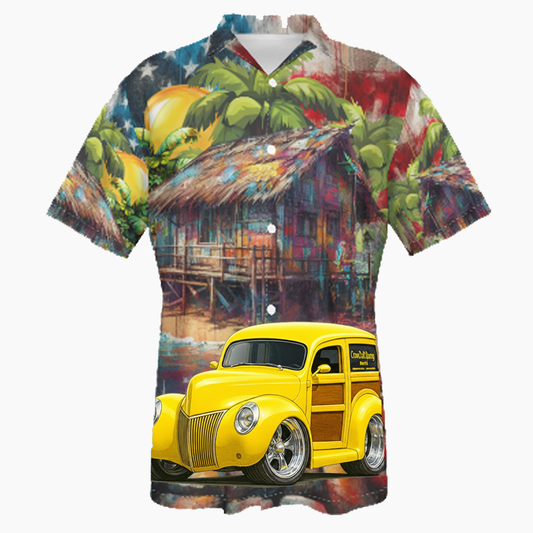 IRONWD (CA) Hawaiian Shirt - Patriotic