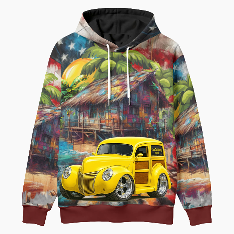 IRONWD (CA) Woodie Hoodie - Patriotic