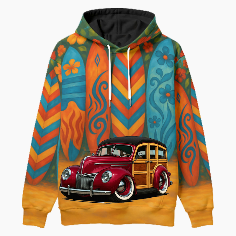 JIMZ39 (CA) Woodie Hoodie - Surfboard