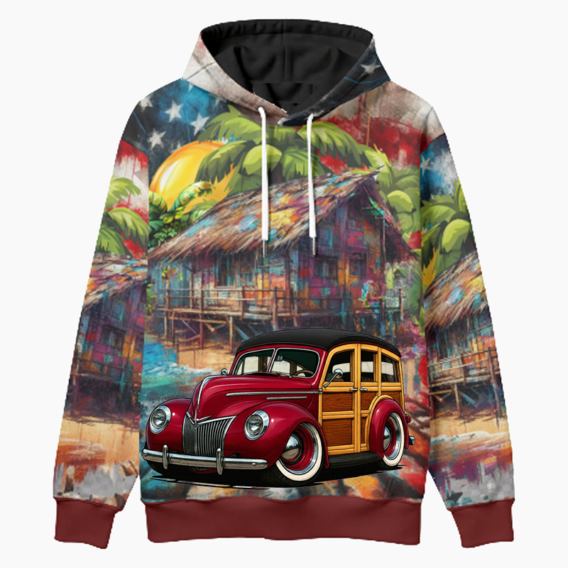 JIMZ39 (CA) Woodie Hoodie - Patriotic