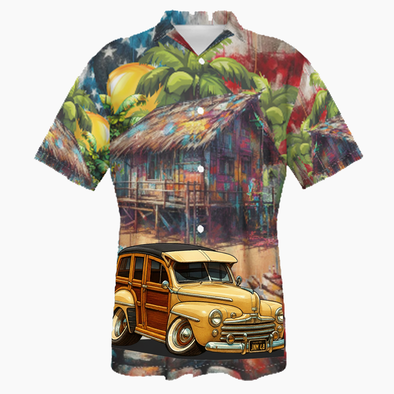 JNM48 (CA) Hawaiian Shirt - Patriotic