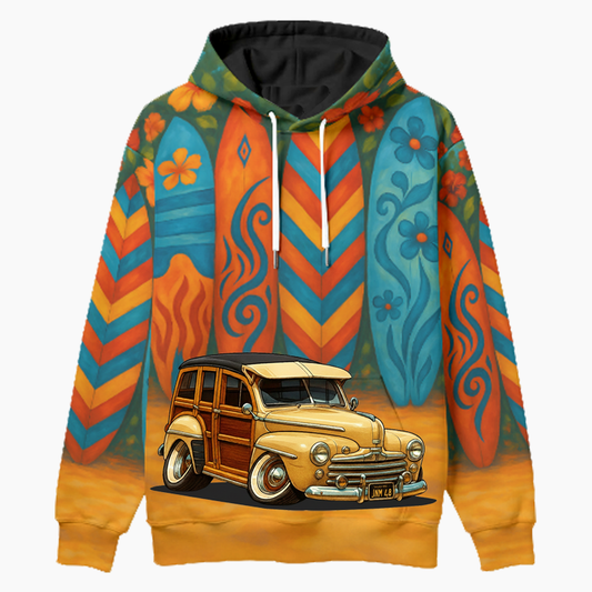 JNM48 (CA) Woodie Hoodie - Surfboard