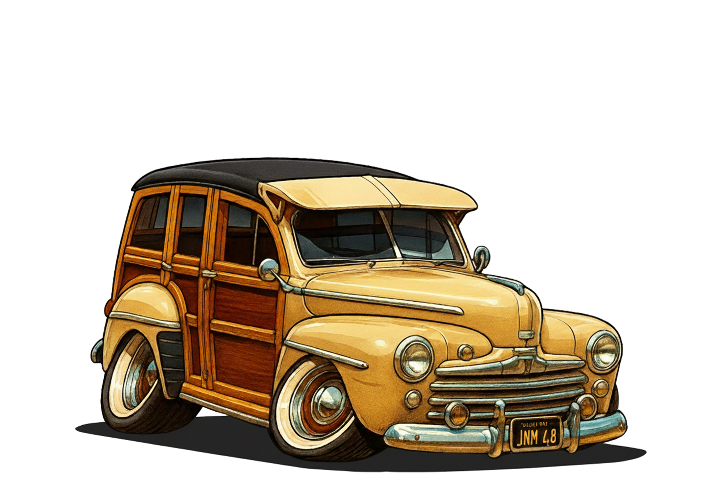 JNM48 (CA) Sign - Woodie Parking Only II