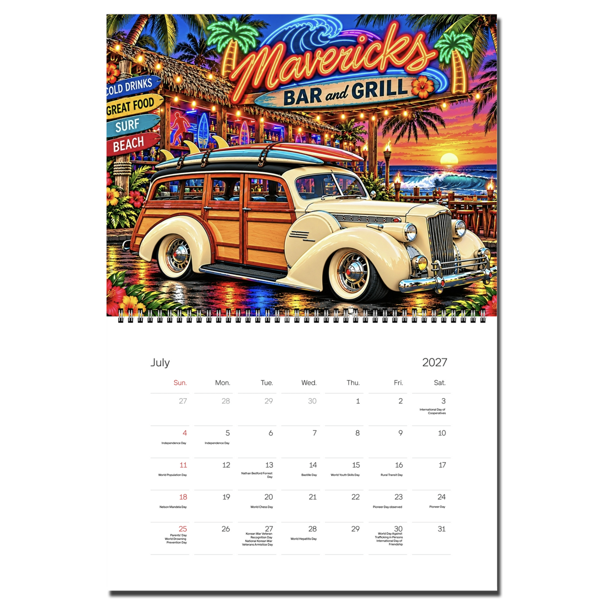 2027 Woodie Calendar