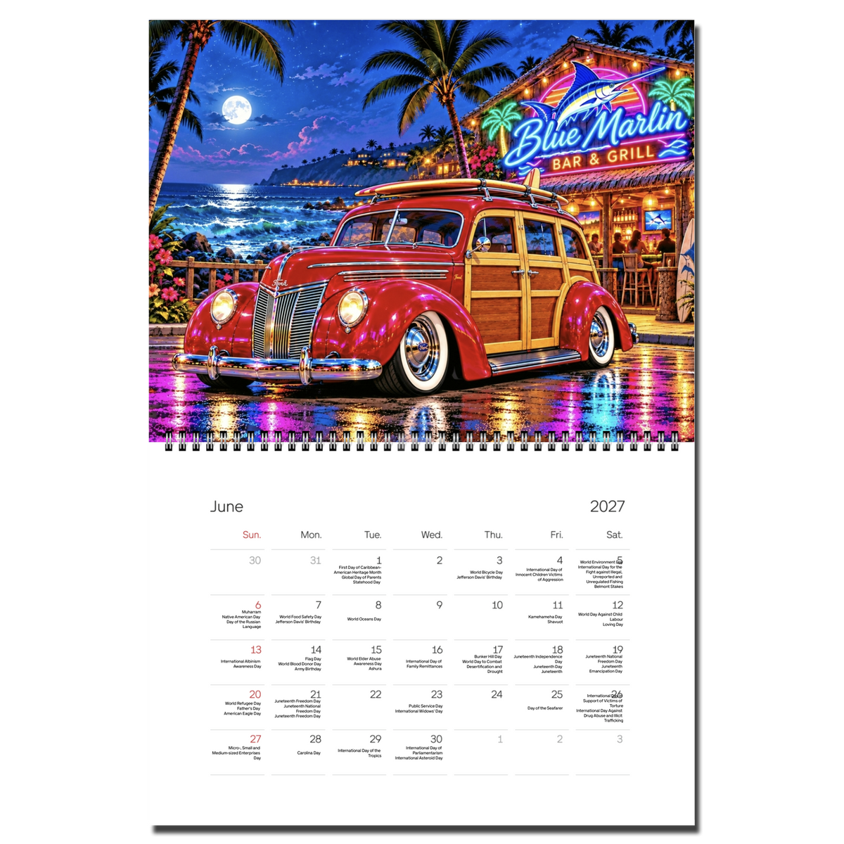 2027 Woodie Calendar