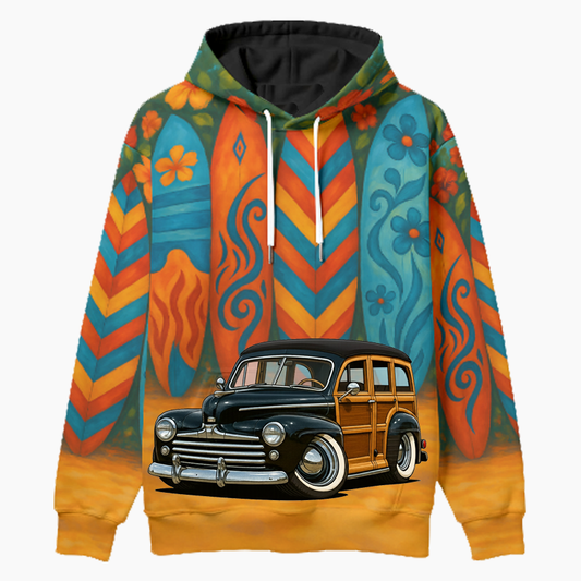 KNOTY47 (CA) Woodie Hoodie - Surfboard