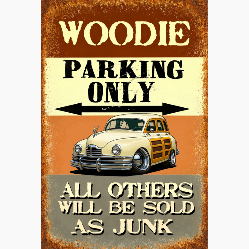 KRZ4NU (CA) Sign - Woodie Parking Only II