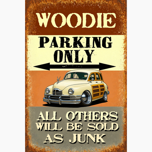 KRZ4NU (CA) Sign - Woodie Parking Only II