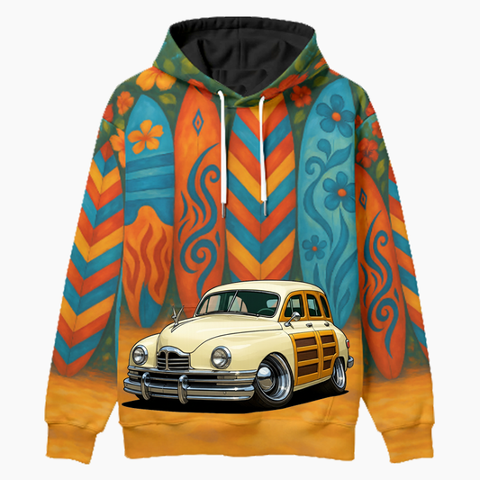 KRZ4NU (CA) Woodie Hoodie - Surfboard