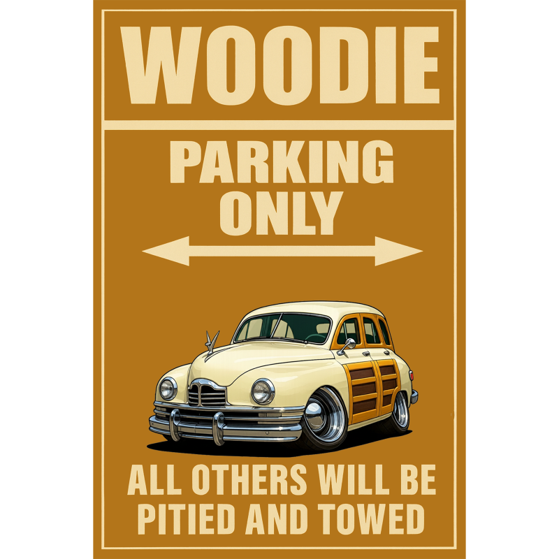 KRZ4NU (CA) Sign - Woodie Parking Only