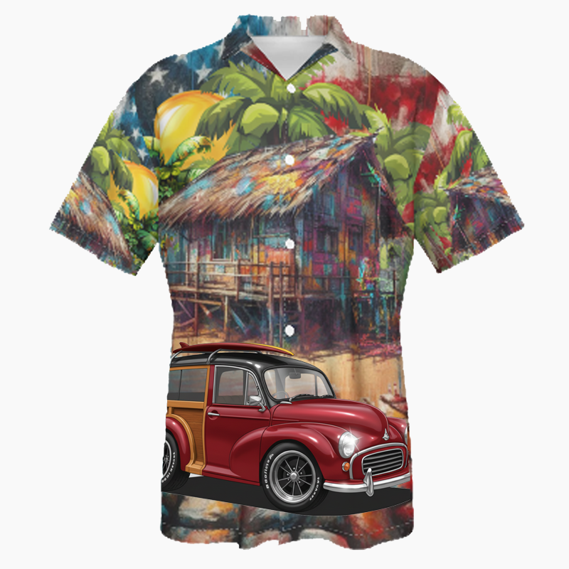 L351KO (CA) Hawaiian Shirt - Patriotic