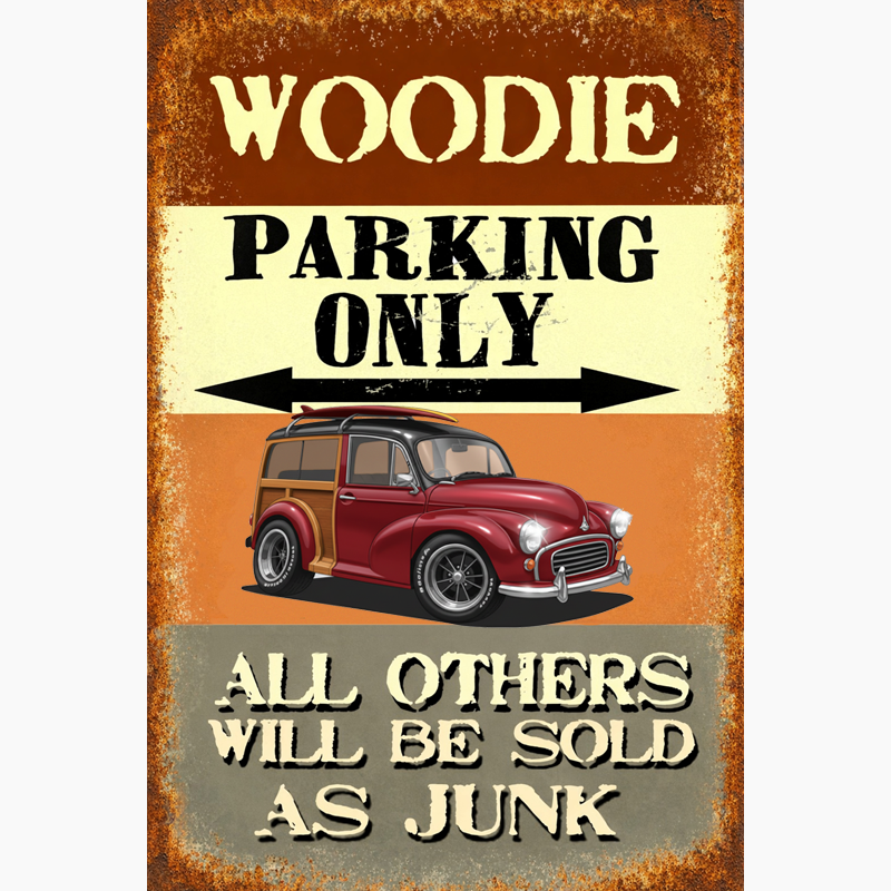L351KO (CA) Sign - Woodie Parking Only II