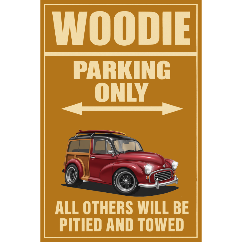 L351KO (CA) Sign - Woodie Parking Only
