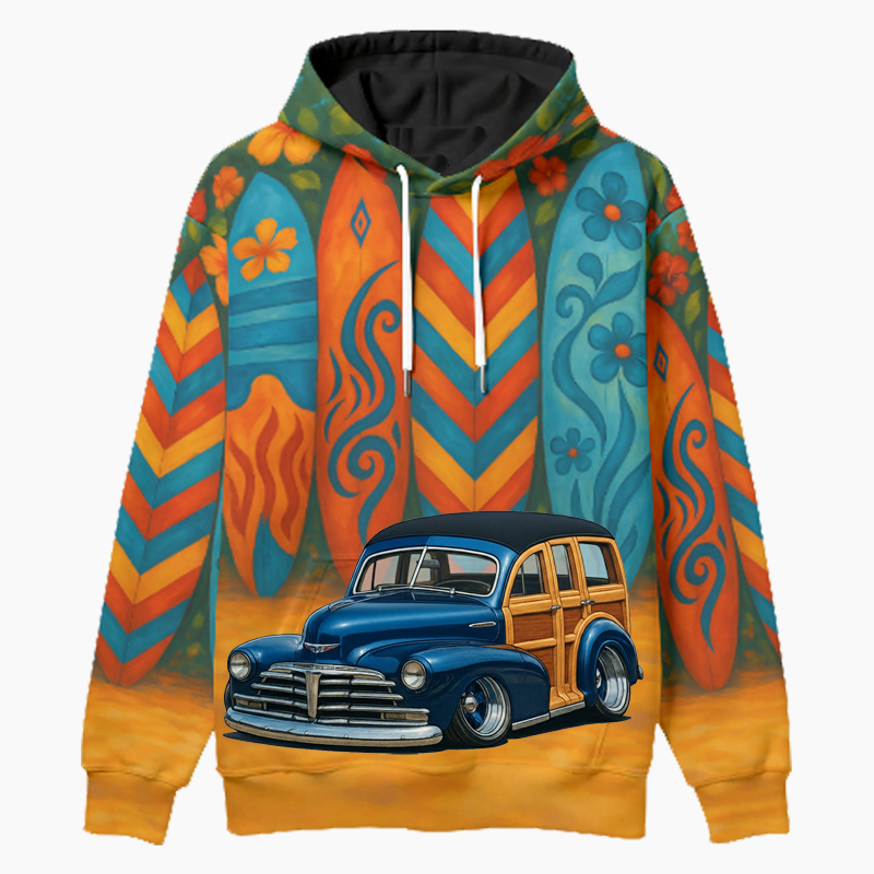 LOZ779 (CA) Woodie Hoodie - Surfboard