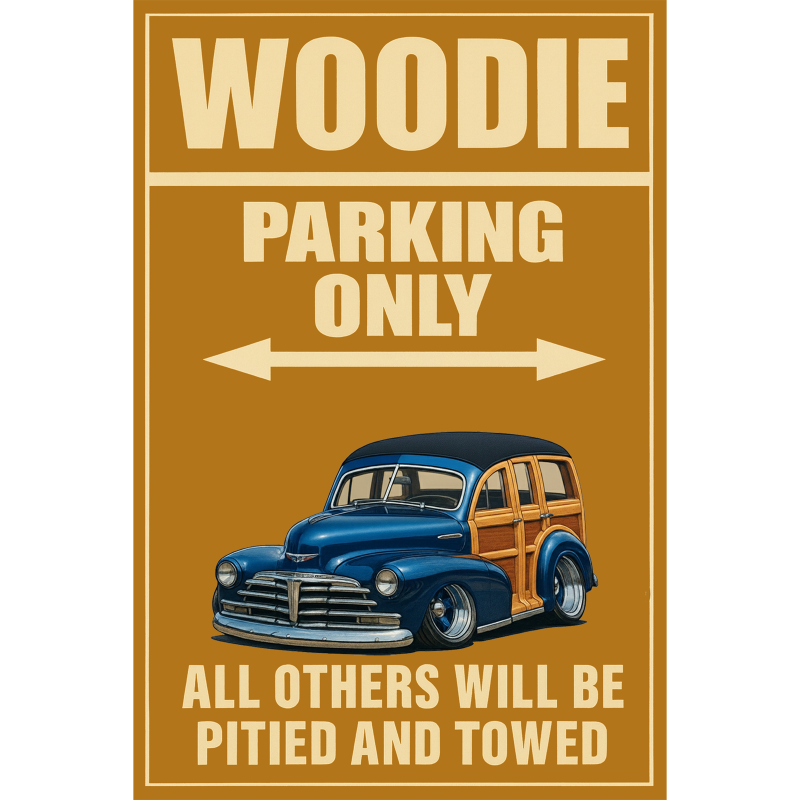 LOZ779 (CA) Sign - Woodie Parking Only