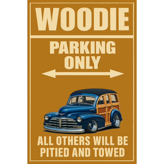 LOZ779 (CA) Sign - Woodie Parking Only