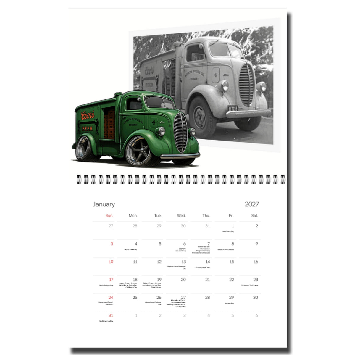 2027 Heavy Metal Calendar