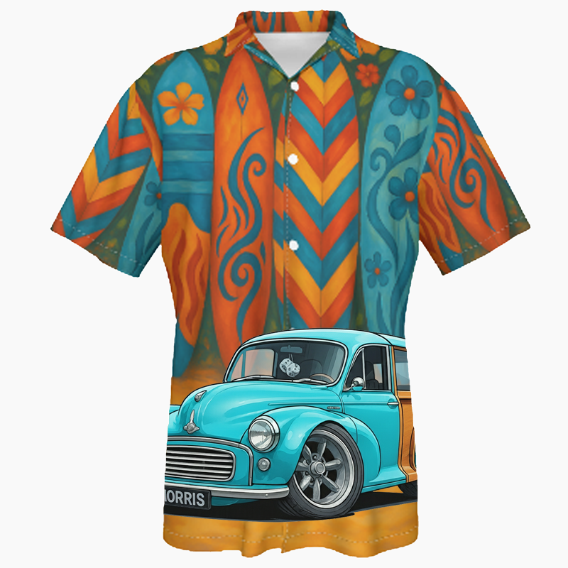 MYMORIS (CA) Hawaiian Shirt - Surfboard